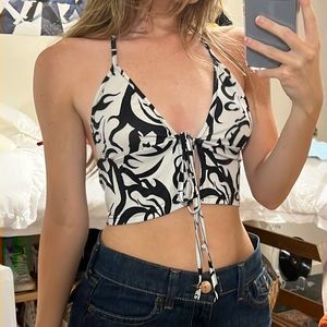 Y2K Swirl Crop Top